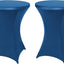 2 Cubremesas Spandex Azul para Mesa Alta 30" Fiesta Dj Bar
