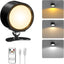 Lámpara pared LED recargable 3 colores 4 brillos rotación 360