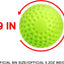12 Pelotas Béisbol 9" Verdes con Hoyuelos