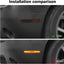 Cubierta luz lateral ahumada comp Dodge Challenger 15-23