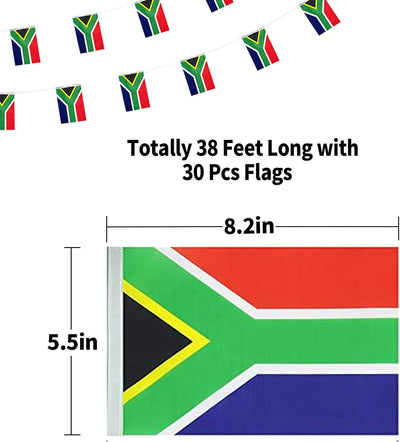 Bandera Sudáfrica Mini para Fiestas Escuela Eventos