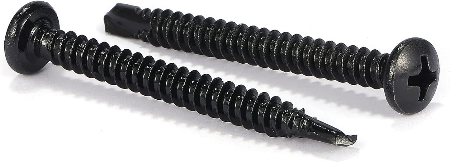 Tornillos chapa #10x1-3/4 pulg acero inox 410 autorroscantes