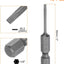 Set 10 puntas destornillador plana acero SL2 0.079pulg 1/4pulg