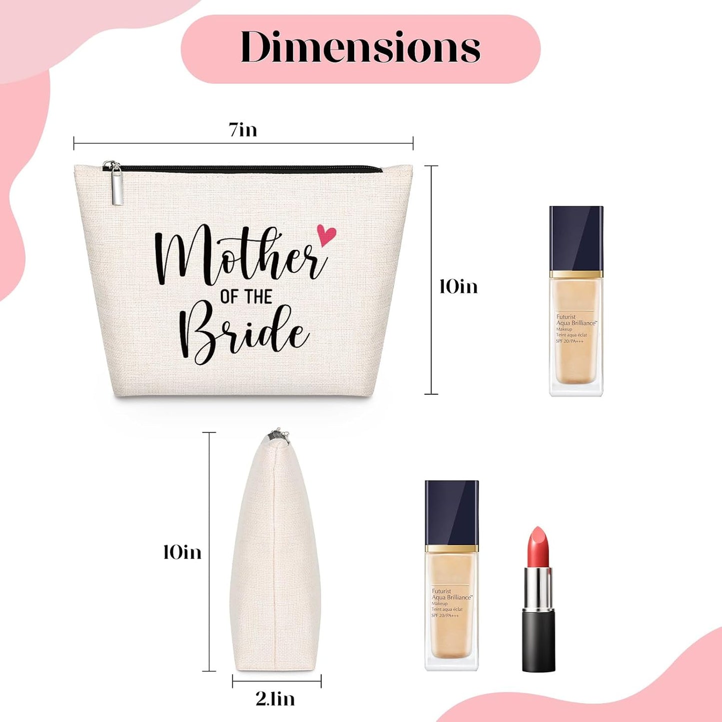 Bolsa maquillaje cumpleaños mujer madre novia
