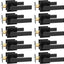 10 Manijas Puerta Interior Negro Mate Reversibles
