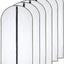Bolsa ropa con cremallera 24x40" negro set 6