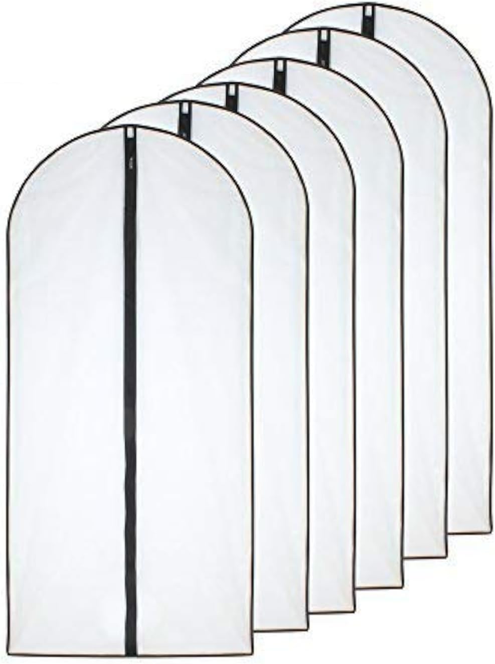 Bolsa ropa con cremallera 24x40" negro set 6