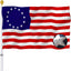 Bandera EE.UU. Betsy Ross 3x5 cosida estrellas rayas