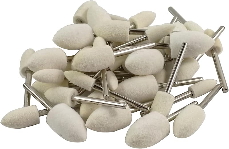 40 Brocas Lana Bala Kit Cono Fieltro 1/8pulg Dremel