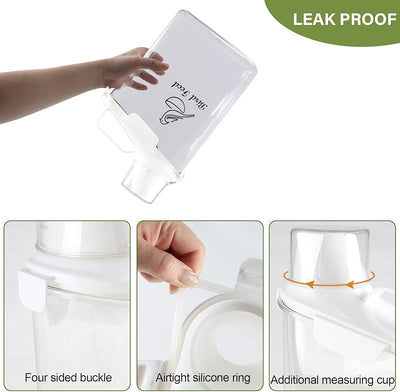 Contenedor alimento pájaros 3qt transparente con medidor