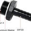 Adaptador M18x1.5 a 3/8 manguera bomba combustible aluminio