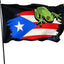 Bandera Puerto Rico 3x5ft con ojales latón decoración