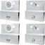 Set 4 Rodillos Puerta Ducha Plástico 3/4pulg Con Rodamiento