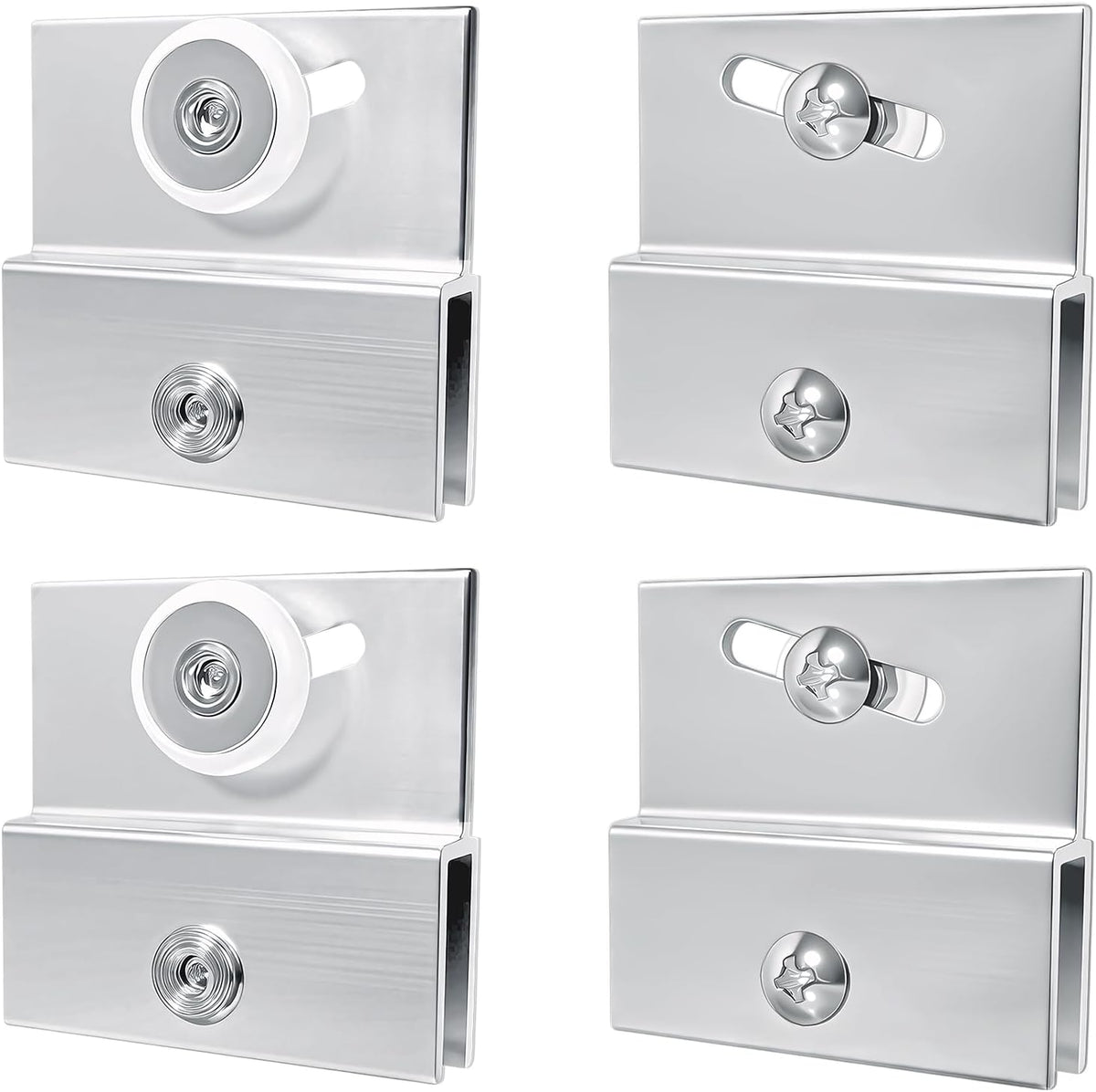 Set 4 Rodillos Puerta Ducha Plástico 3/4pulg Con Rodamiento