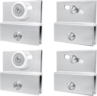 Set 4 Rodillos Puerta Ducha Plástico 3/4pulg Con Rodamiento