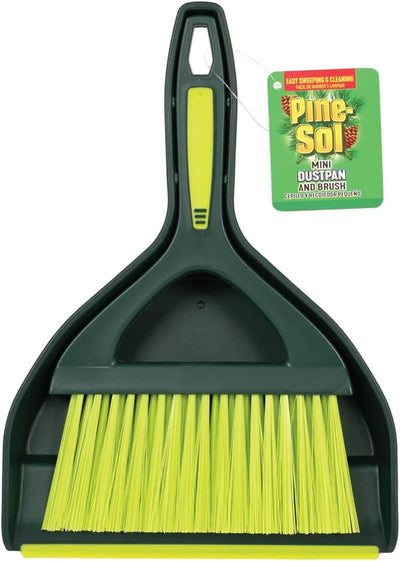 Juego recogedor y cepillo mini portátil verde