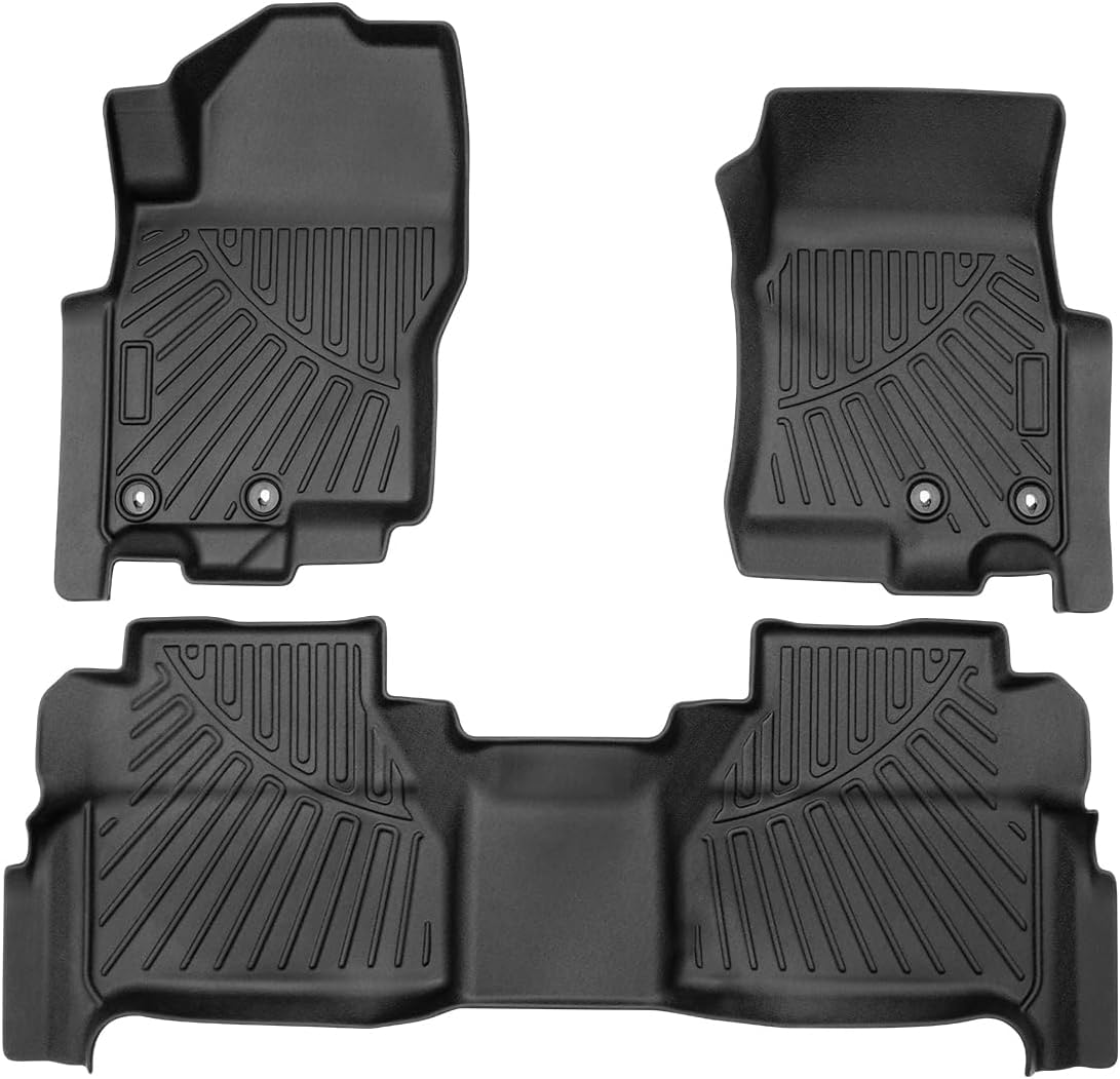 Alfombras piso Nissan Frontier 22-25 3D elastómero 2 filas