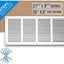 Rejilla HVAC acero para pared y techo 21.75x9.75" blanco