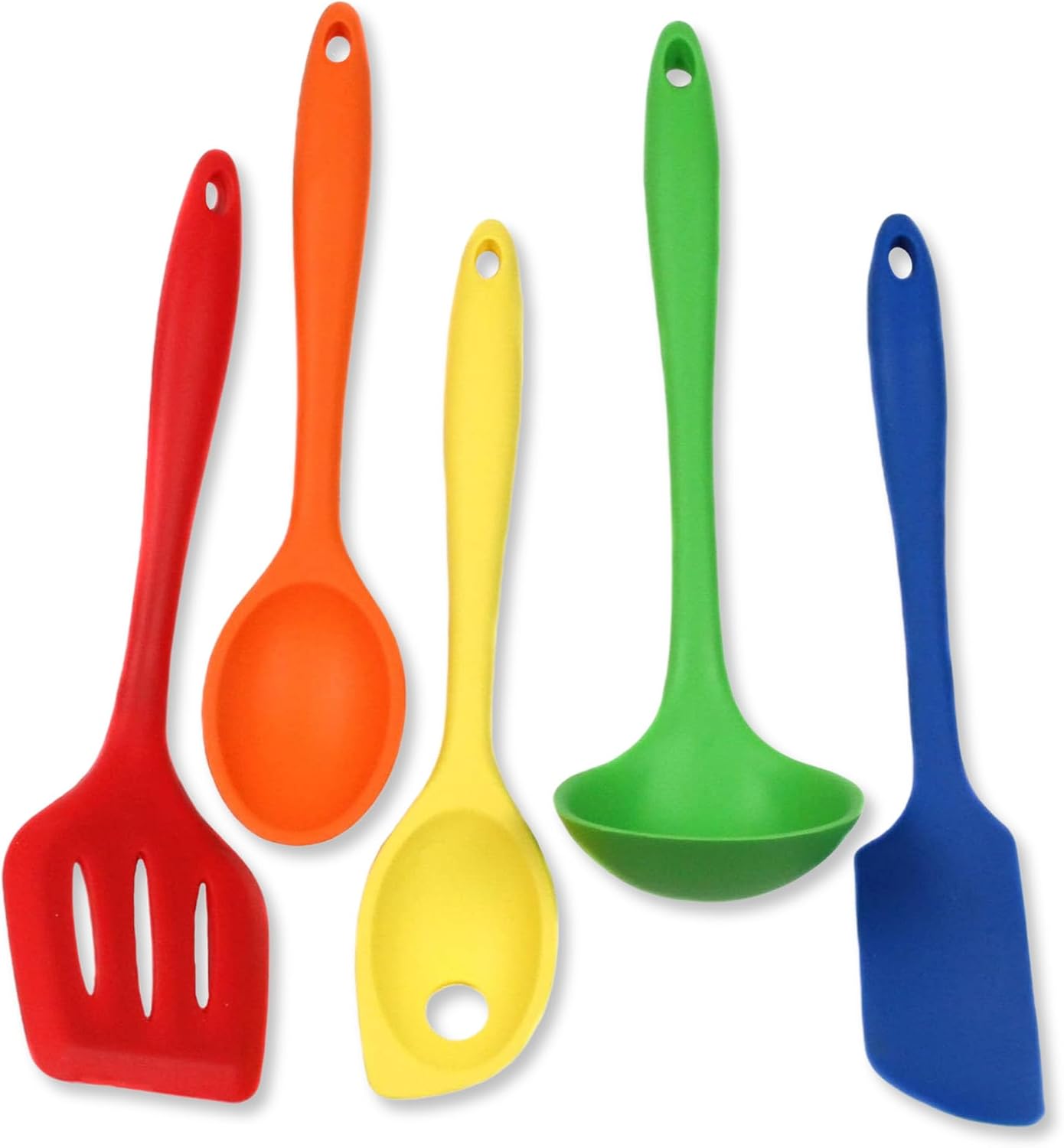 Set 5 Pzas Herramientas Cocina Silicón Multicolor