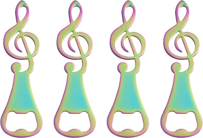 Abridor botellas música 4 pzas con notas para amantes de la música