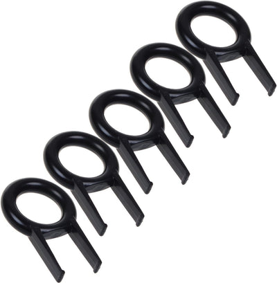 5 Extractores Teclas Redondas Negro para Teclado Mecánico