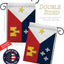 Bandera jardín vertical Fleur De LYS 13x18.5" multicolor