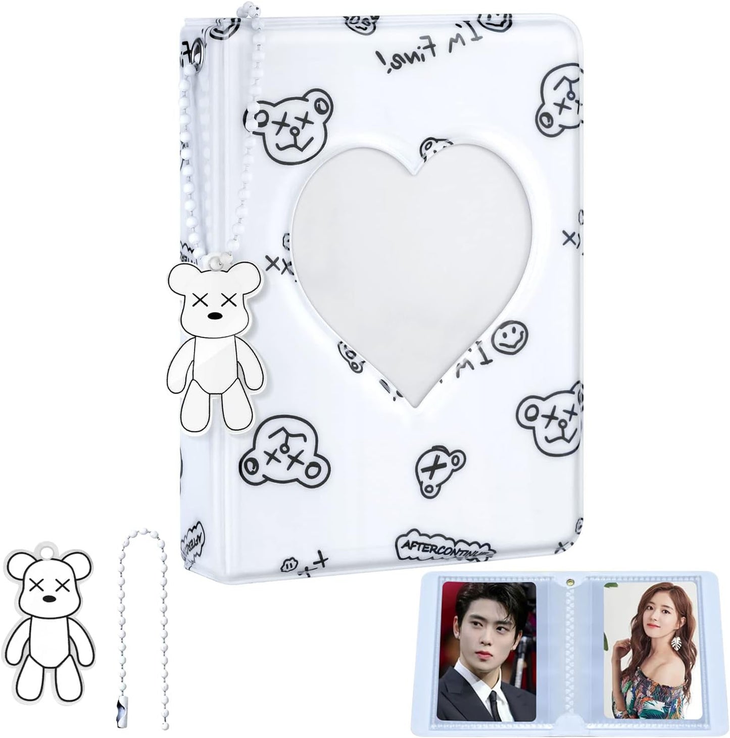 Carpeta Kpop 3pulg soporte fotos 40 bolsillos colgante