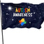 Banderas concienciación autismo 3x5ft jardín patio