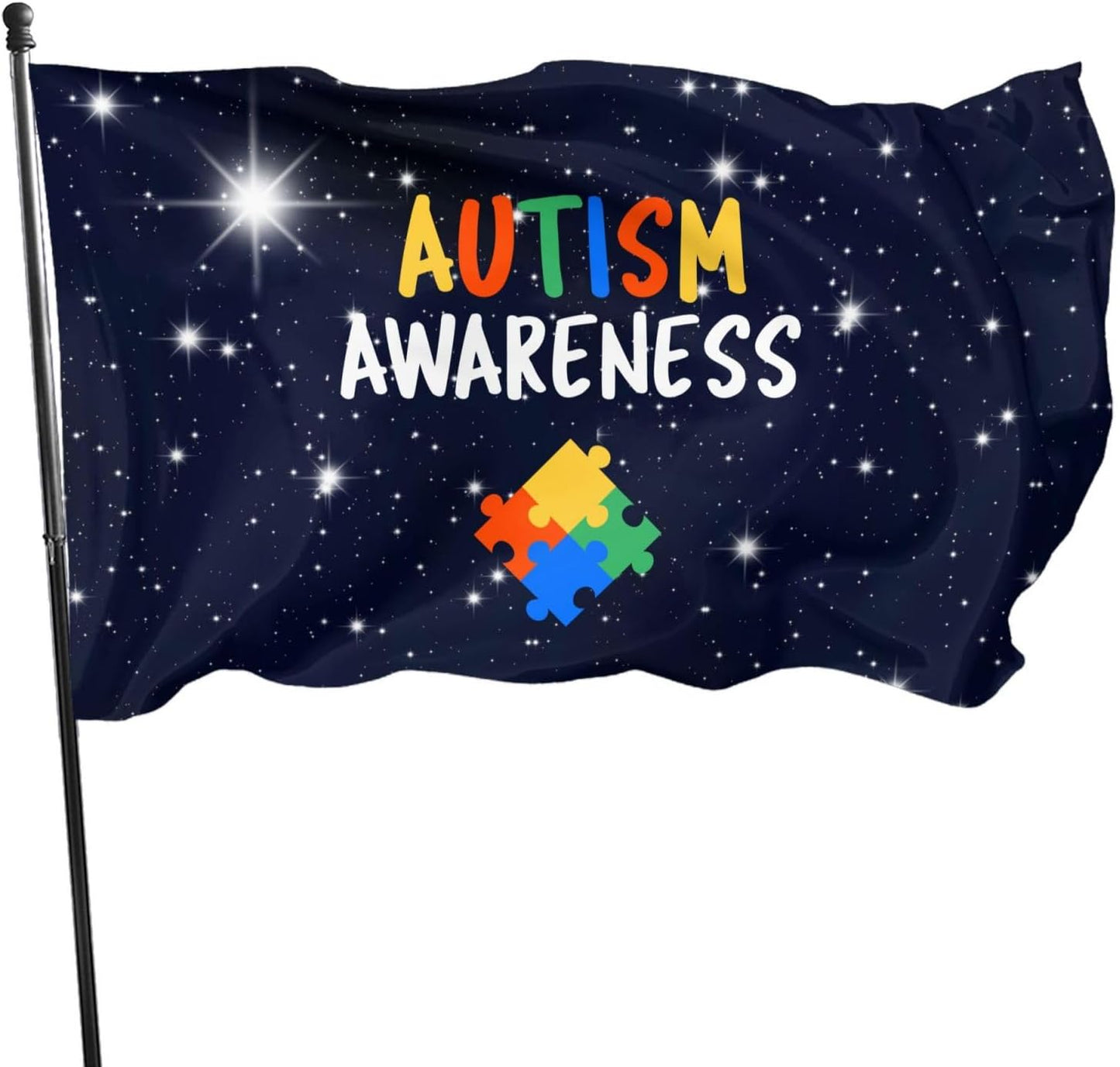 Banderas concienciación autismo 3x5ft jardín patio