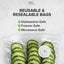 Sellador al vacío portátil 10 bolsas reutilizables
