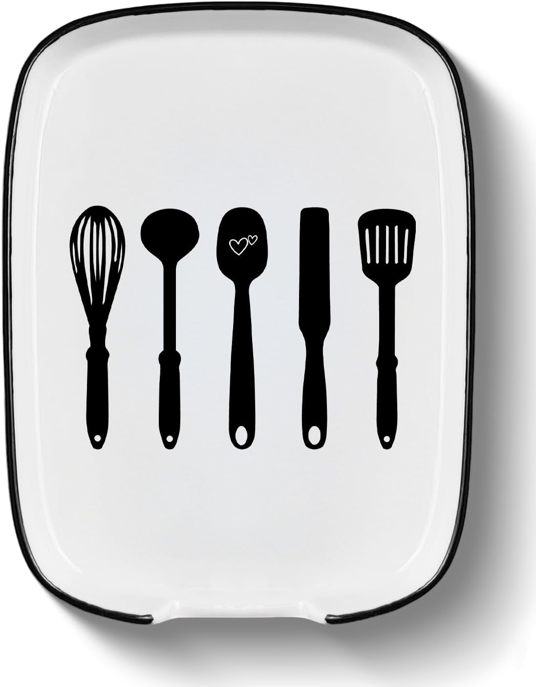 Soporte de cuchara de cerámica para estufa, soporte para cuchara de café y utensilios de cocina