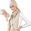 Set 3 Pzas Gorro Bufanda Mujer Hombre Invierno