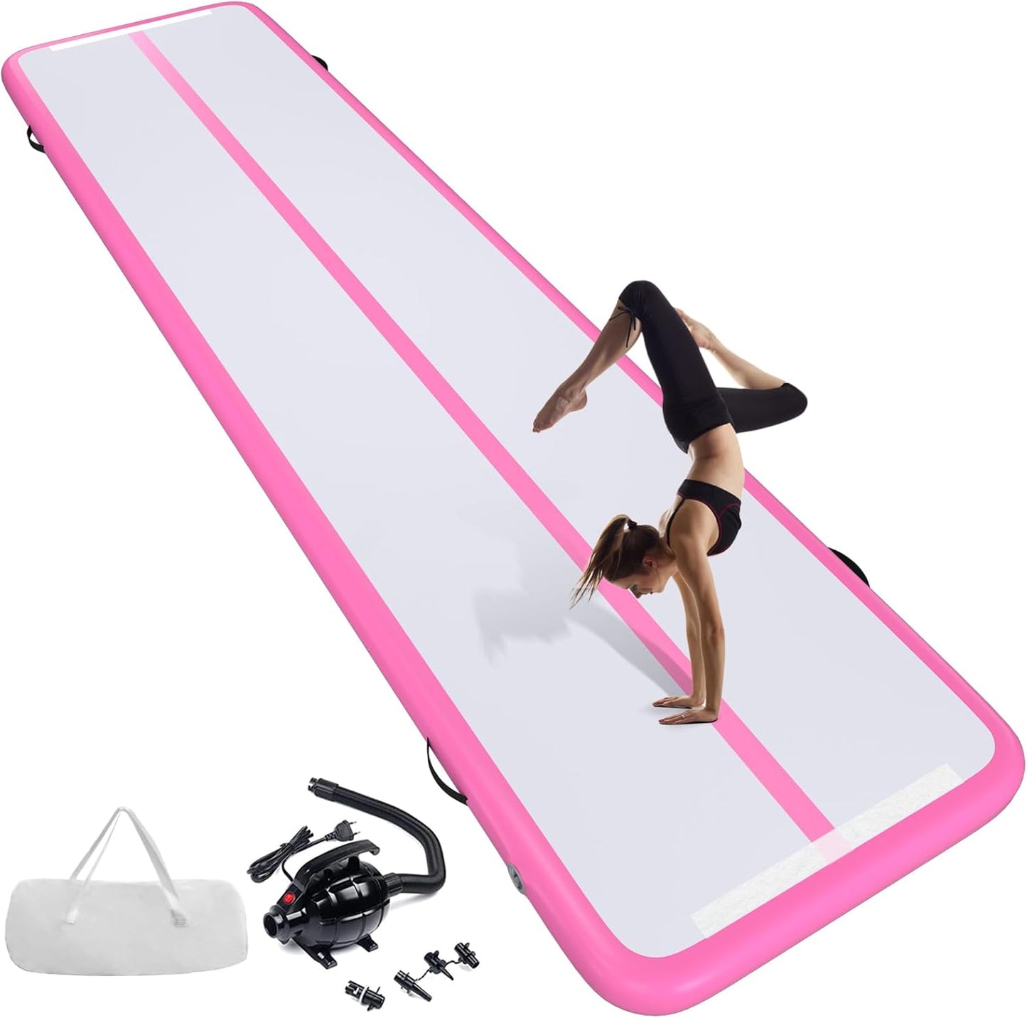 Colchoneta inflable gimnasia 10-20ft 4pulg con bomba