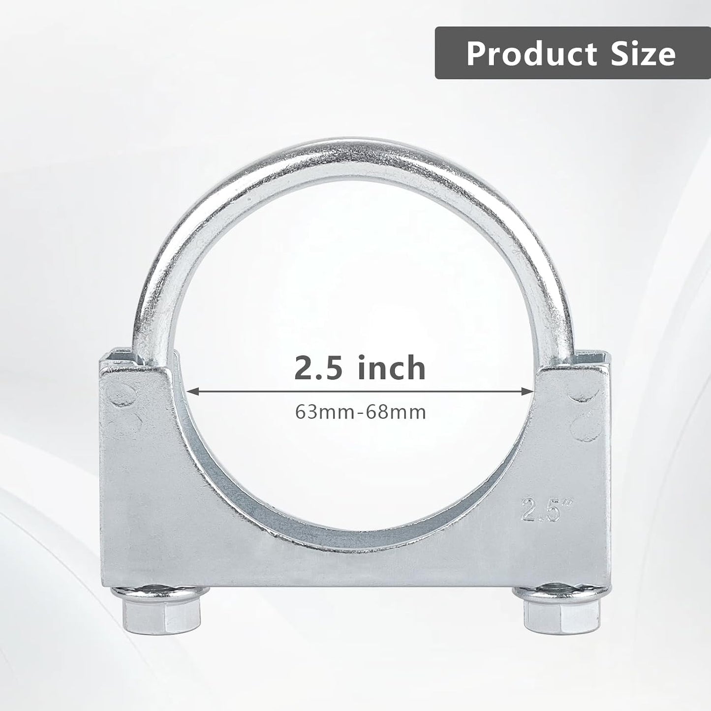 Abrazaderas U 2.5" anticorrosión pack 2