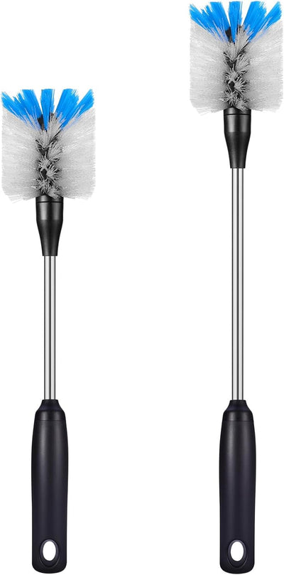 Cepillo acero inox con cabezal reemplazable 2 pzas mango largo