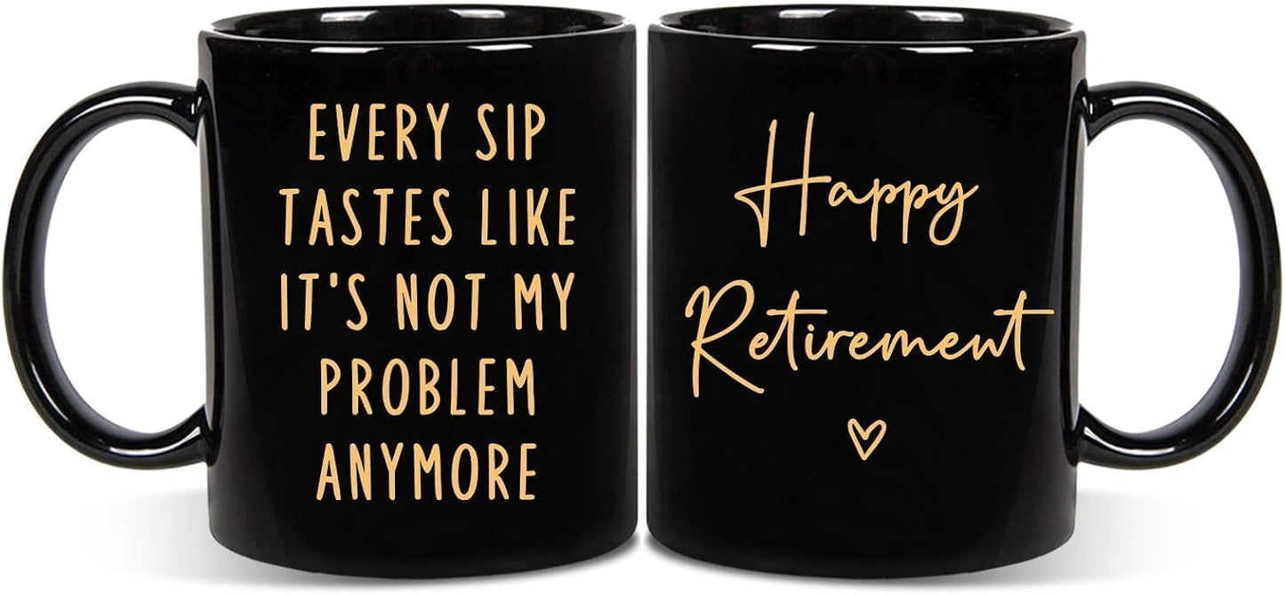 Taza de jubilación regalo para hombres y mujeres