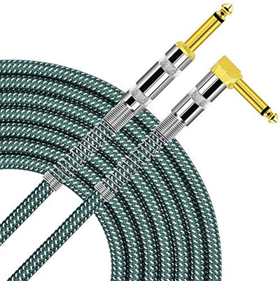 Cable guitarra 1/4pulg recto a recto 6ft verde