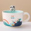 Tazas café 10oz 3D animales cerámica hechas a mano para niños