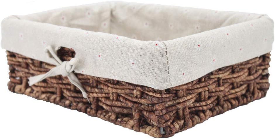 Cesta almacenamiento hojas maíz natural artesanía