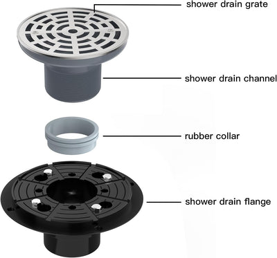 Drenaje ducha níquel cepillado acero inox perfil bajo
