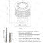 Pomos cobre gabinetes y cajones plateado pack 10