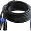 Cable divisor XLR 1 hembra 2 machos 20 pies