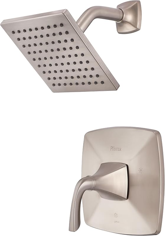 Set cabezal ducha moldura válvula níquel cepillado