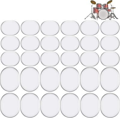 30 Almohadillas Gel Tambor Multicolor Silenciosas