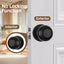 Pomo puerta redondo interior negro mate para dormitorio baño