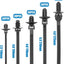 150 Pzas Bridas Cable Montaje a Presión Negro Automóvil