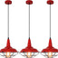 Lámpara colgante rústica roja 10.5pulg cocina isla