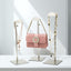 Soporte exhibición bolsos 3 estantes acero inox ajustable