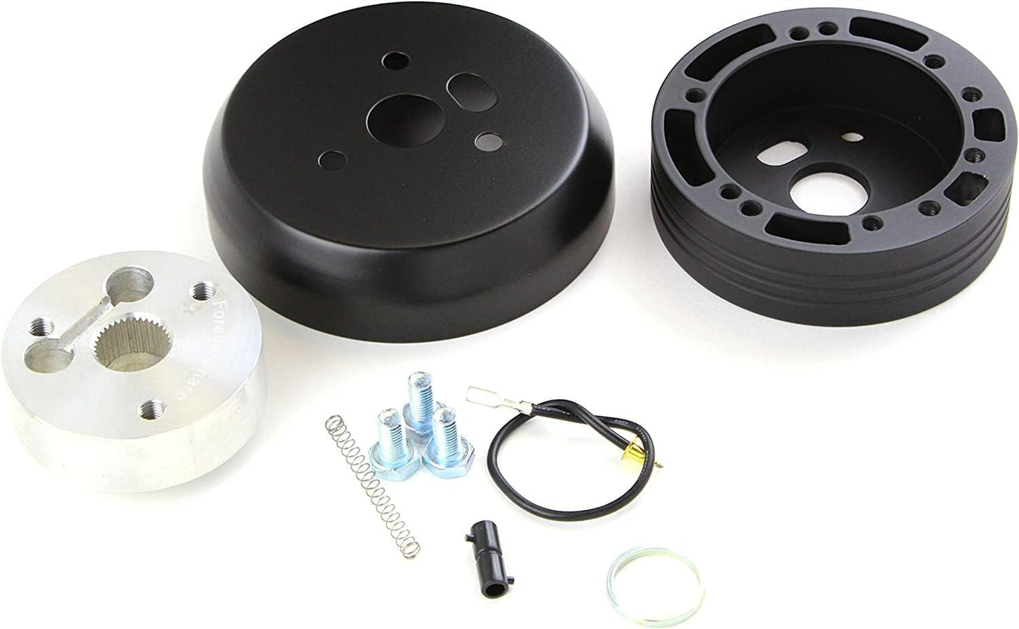 Adaptador cubo volante negro 5 y 6 agujeros