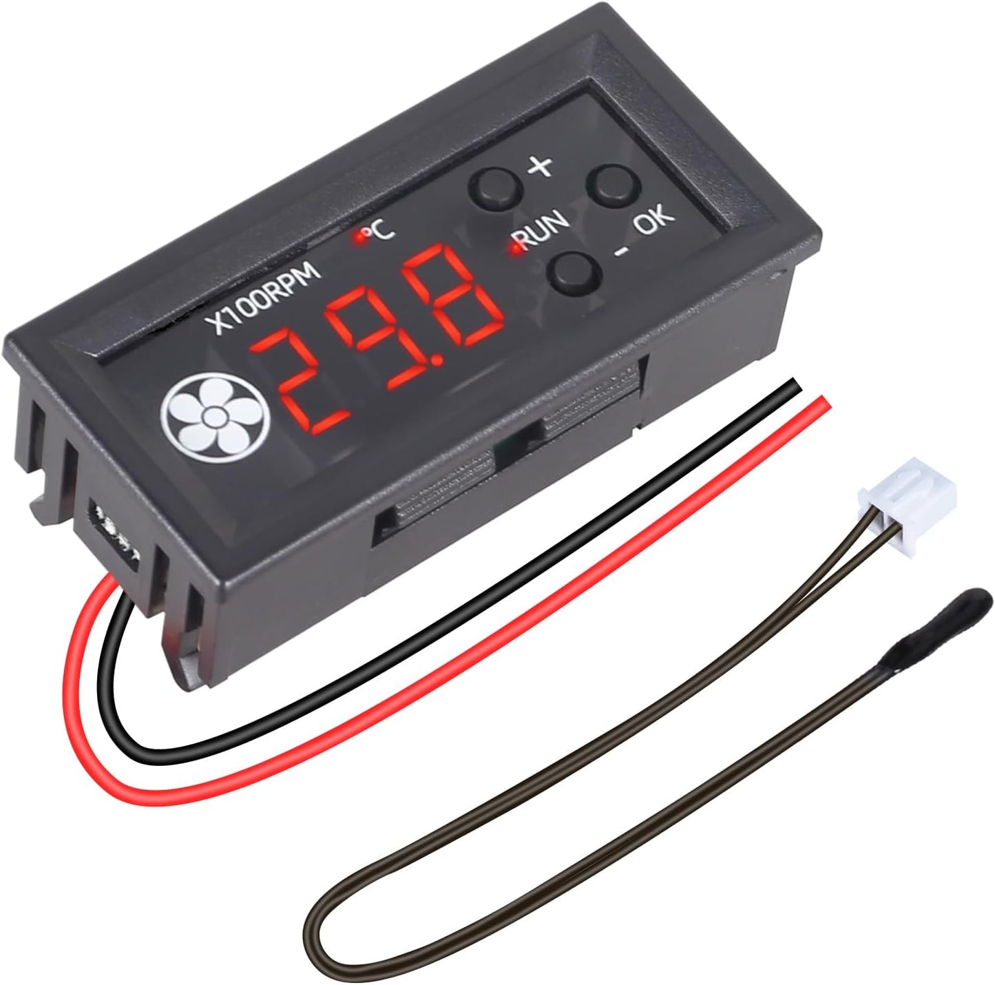 Controlador temperatura ventilador 12V PWM 3A con sonda digital